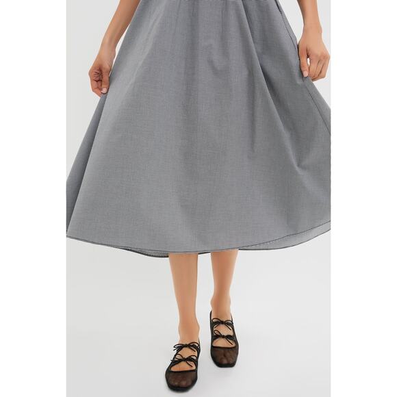 FAITHFULL THE BRAND Black Gingham Amelie Midi Dress Size XL NWT - Picture 6 of 8